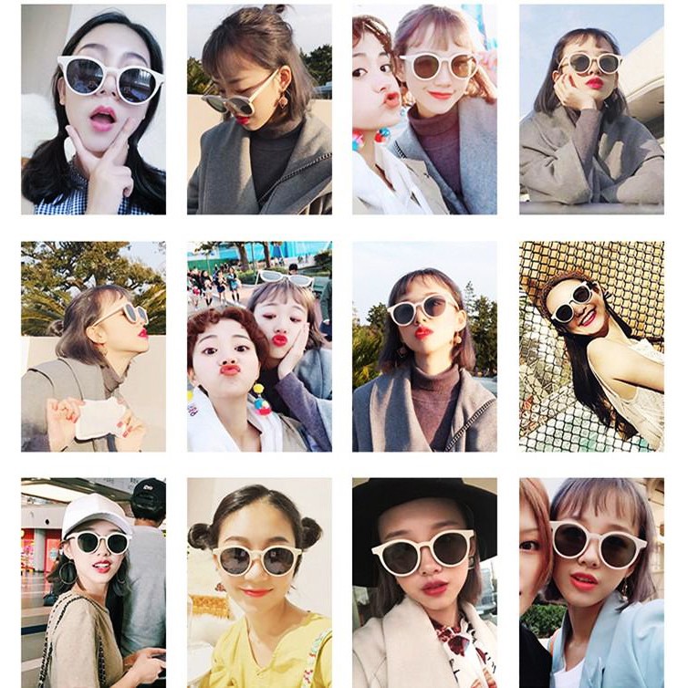 [RẺ SỐC] Mắt kính thời trang chữ V gọng tròn nam nữ xu hướng mới 2021 - Kính râm Unisex 001 | BigBuy360 - bigbuy360.vn