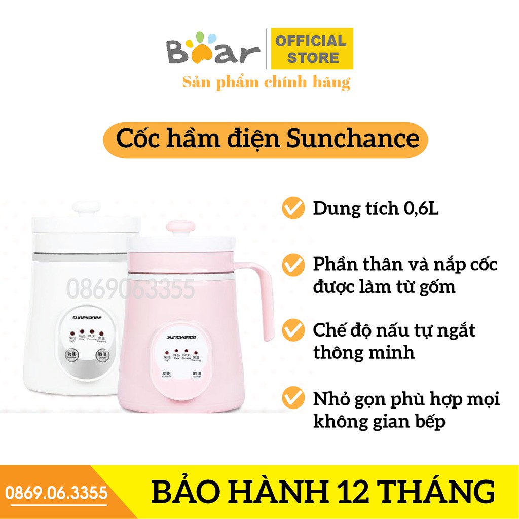 [CẮT LỖ 3 NGÀY] Cốc điện mini đa năng hầm, hâm, ủ cháo, chưng yến giữ nóng thức ăn, giữ nhiệt