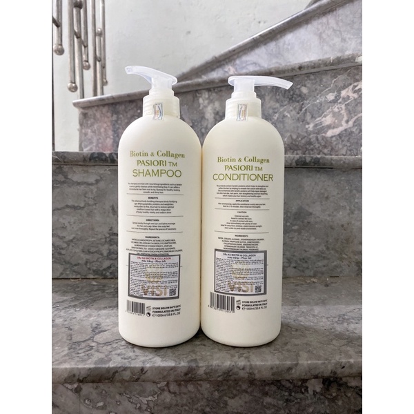 ✅[CHÍNH HÃNG] Cặp Dầu Gội Xả Biotin Collagen Trắng FreeShip Giảm Rụng Tóc,Phục Hồi Tóc Khô Xơ, Hư Tổn
