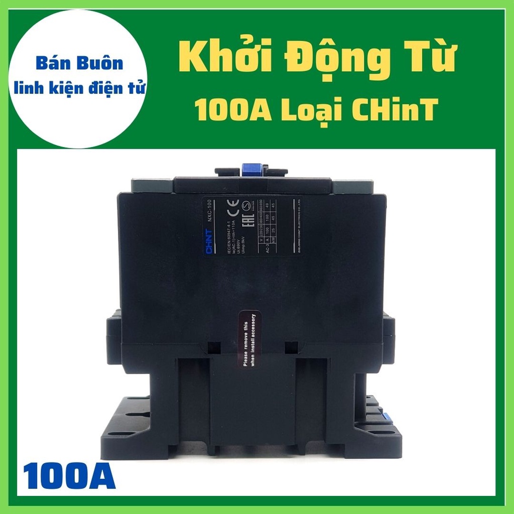 Khởi động từ 100A 220V loại CHiNT, Khởi 100A, NXC-100