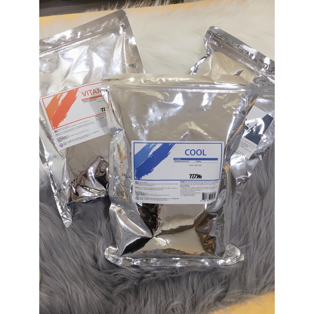 Bột Mặt Nạ Dẻo Cool TBM, Mặt Nạ Hàn Quốc Bạc Hà 1000g - Làm Mát, Làm Dịu, Dưỡng Da Cho Da Dầu, Mụn
