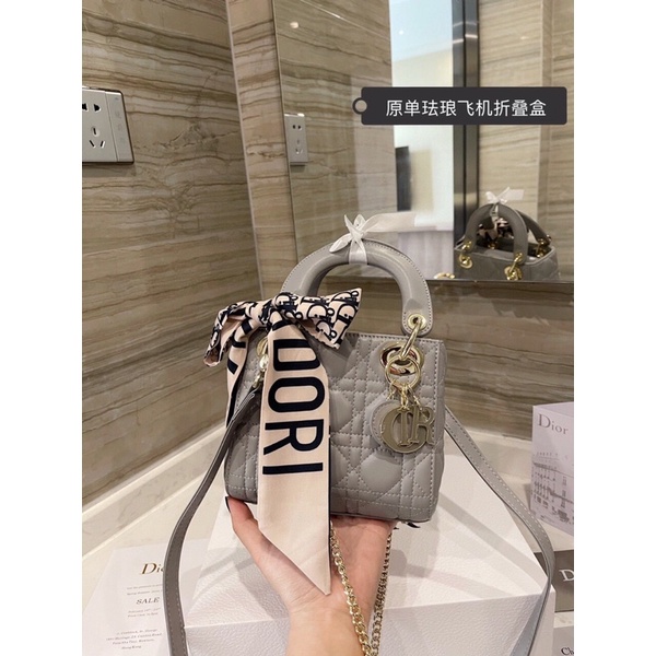 túi xách lady diỏr sz 17 chất da bò