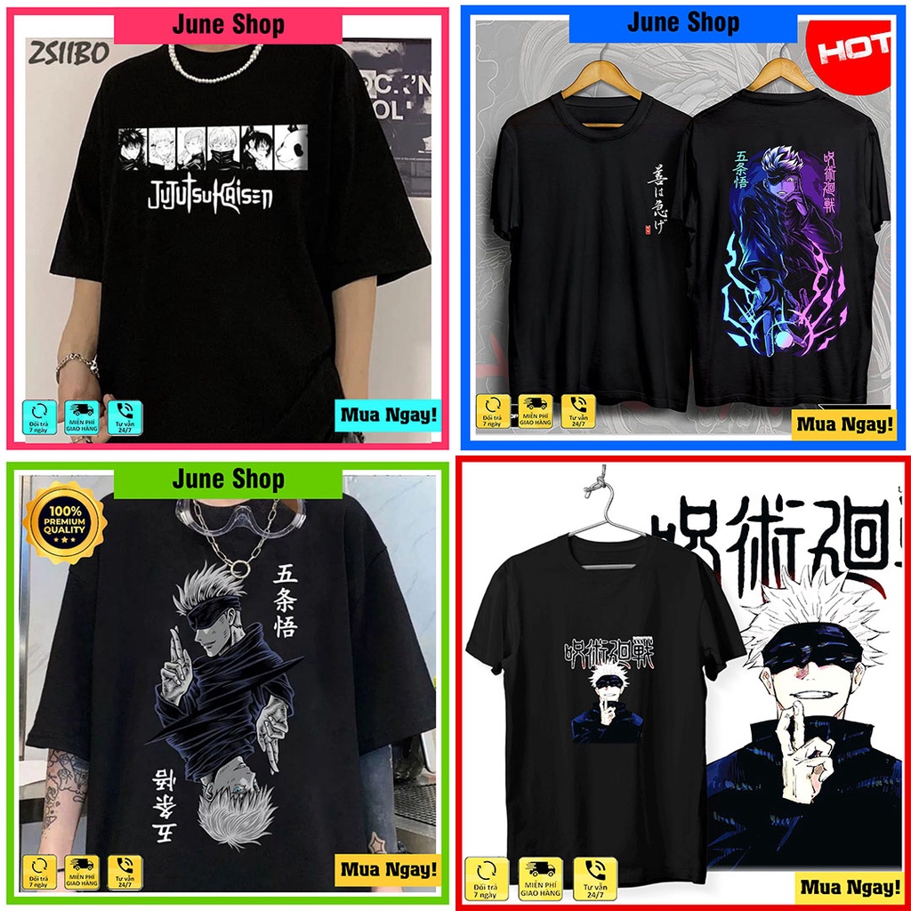 BST Áo Jujutsu Kaisen in hình Satoru Gojo - Áo phông Anime mẫu mới 2022