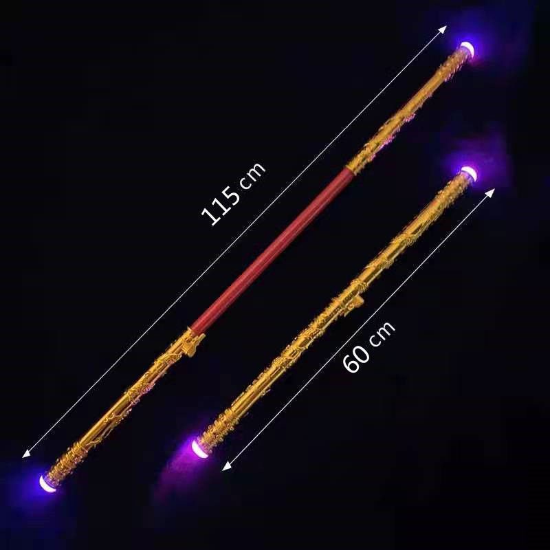 [ComBo Mũ+Gậy] Mũ Tôn Ngộ Không +Gậy Như Ý Có Đèn Led Gậy Tề Thiên Đại Thánh Cho Trẻ Em Đậu Đậu GDTM