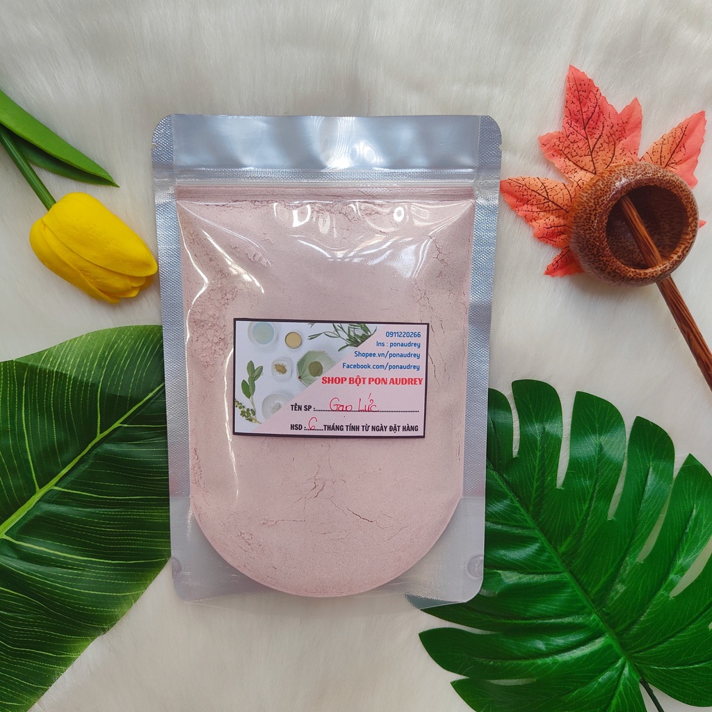 Bột Gạo Lức Nguyên Chất Dưỡng Da, Làm Đẹp Túi 500Gr/1Kg - Bột Đắp Mặt, Tắm Body Thiên Nhiên Handmade