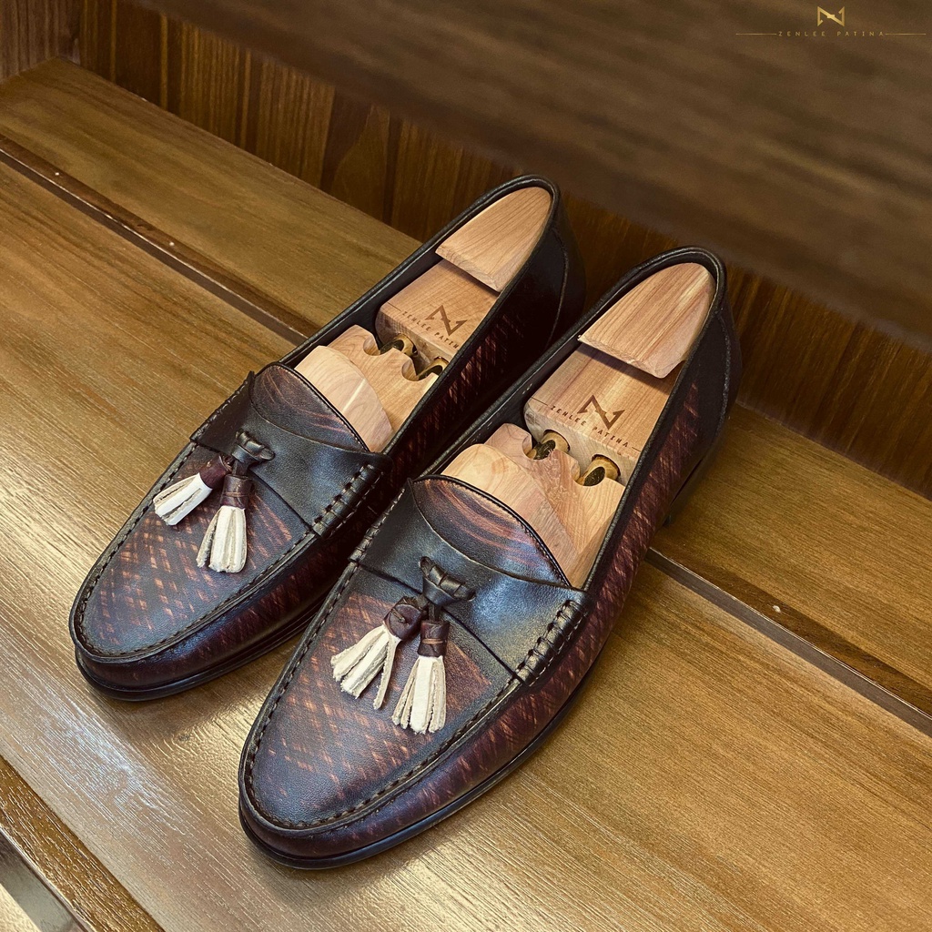 Giày lười thủ công ZENLEE PATINA LPC01X