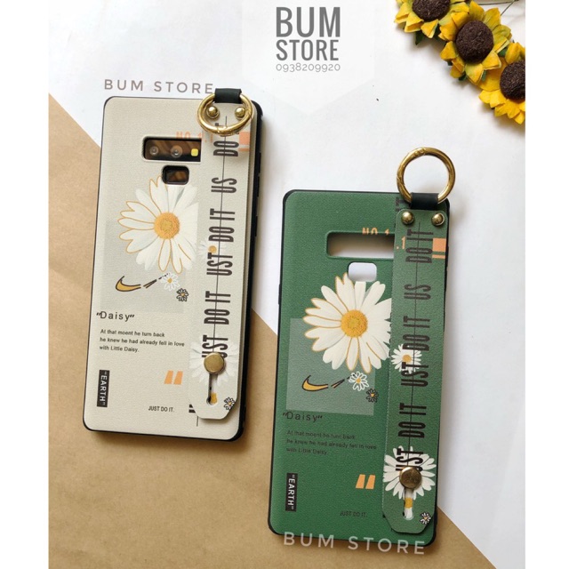 Ốp lưng hoa cúc dây xỏ tay samsung S20 Ultra / S20 Plus / S10 Plus / Note 10 plus / Note 10 / Note 9 / Note 8