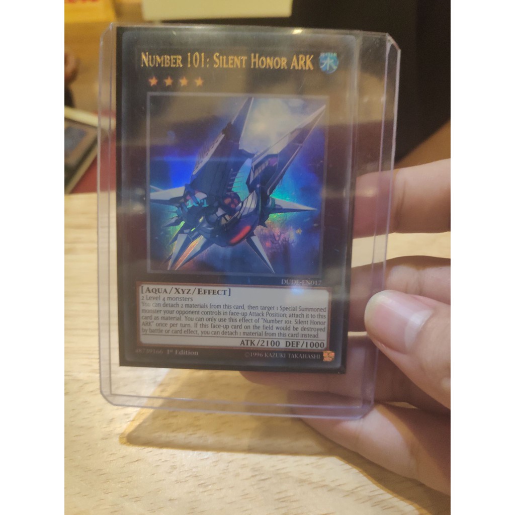 Lá bài thẻ bài Yugioh Number 101 Silent Honor ARK – DUDE – Ultra Rare - Tặng bọc bài nhựa bảo quản