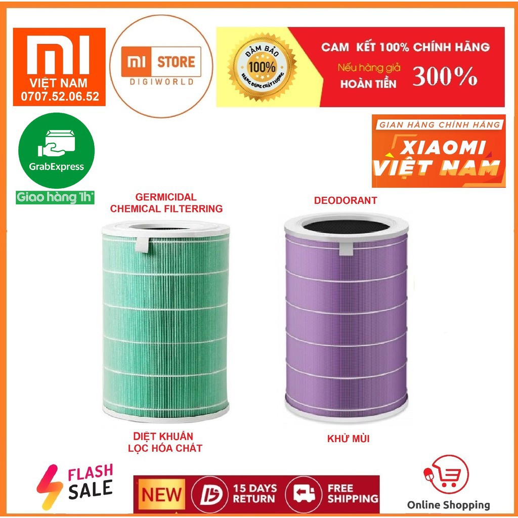 Lõi lọc không khí thay thế Xiaomi / Dùng cho tất cả các dòng AIR PURIFIER Xiaomi / Hàng Digiworld