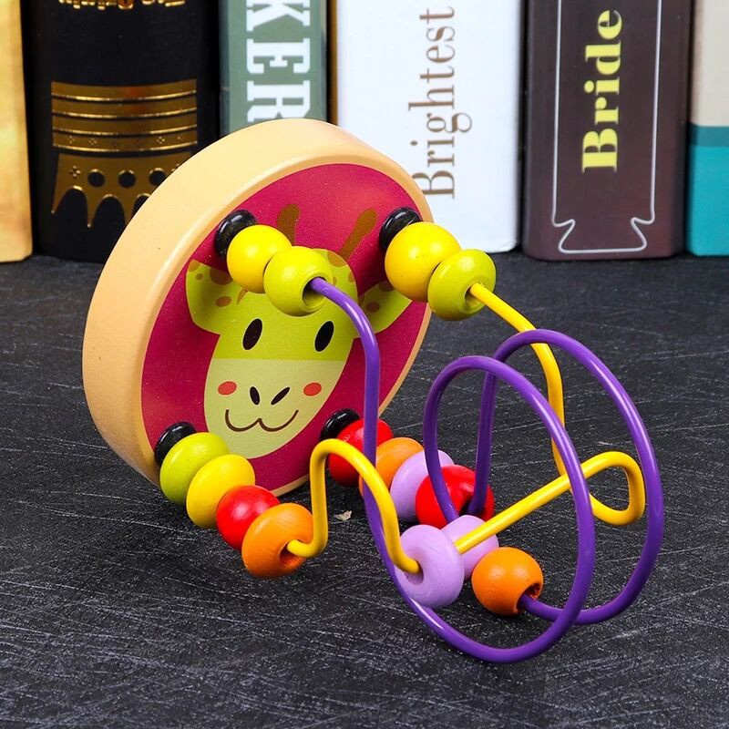 Đồ chơi LUỒN HẠT GỖ  phát triển tư duy cho bé