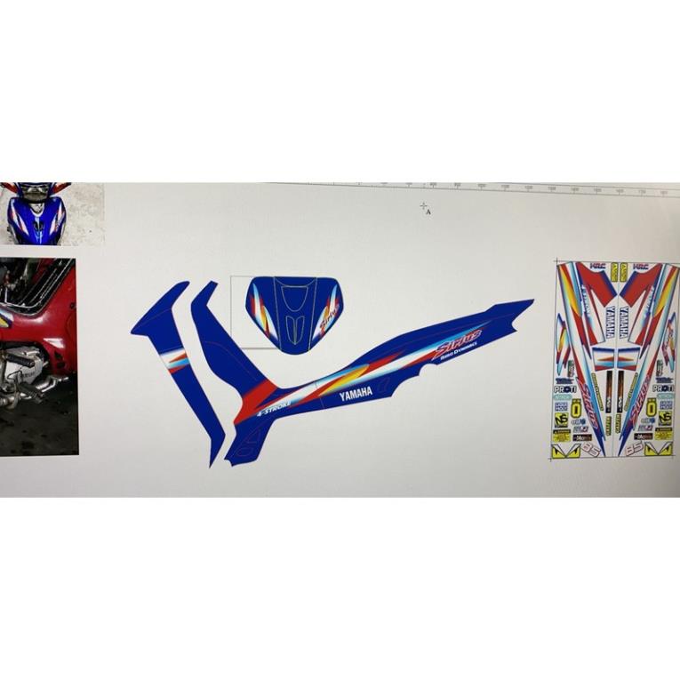 Tem xe sirius đời đầu dán xe xanh gp