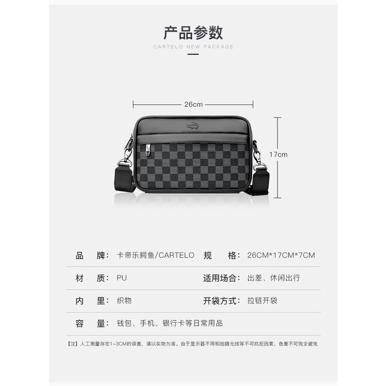 Túi xách da CARTELO chính hãng 100% có sẵn Túi xách nam nữ chất da siêu đẹp chất