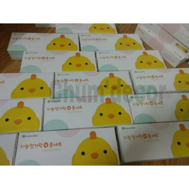 Bộ thìa đũa đĩa Tập Ăn Cho Bé Goryeo Baby Hàn Quốc, Nhựa ABS an toàn tuyệt đối - Thìa đũa đĩa cho bé ăn dặm