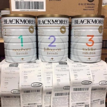 Sữa bột công thức Blackmores 900gr đủ 3 số 1,2,3 ÚC
