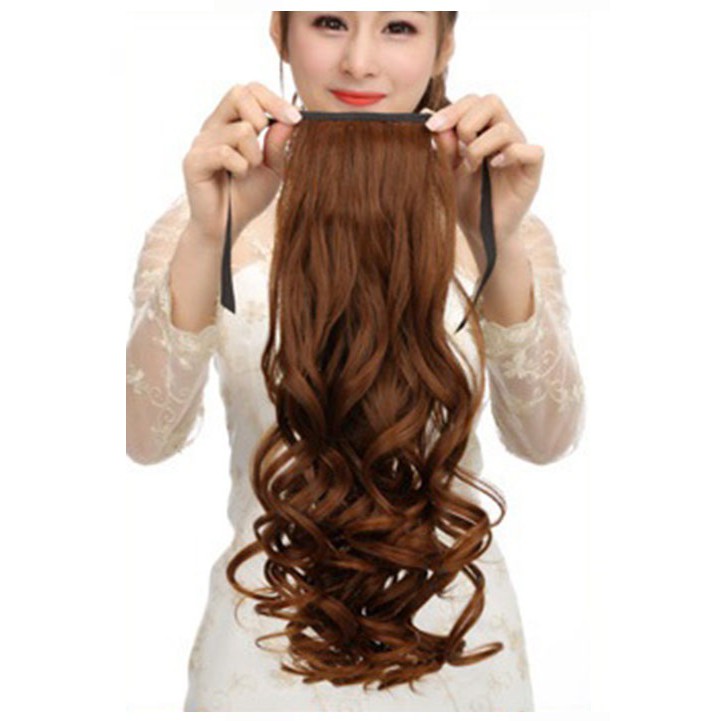 Tóc giả nữ cột xoăn 50cm 💖FREESHIP💖 Tóc cột xoăn 50cm C136