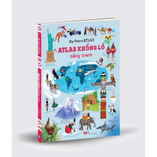 Sách - bộ 3 cuốn: Atlas khổng lồ bằng tranh/ Atlas bằng tranh cho trẻ em/ Atlas động vật bằng tranh cho trẻ em/ có mã lẻ