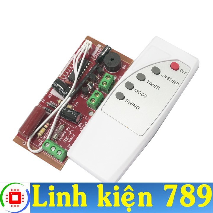 Bộ chế quạt điều khiển từ xa 220V