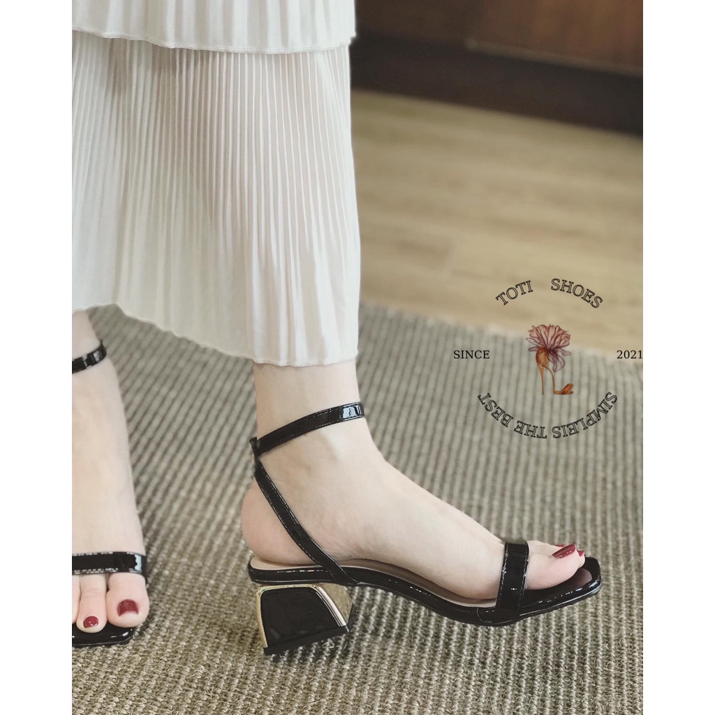 SANDAL NỮ THỜI TRANG TOTIIE STORE - SANDAL CAO GÓT NỮ 3 PHÂN ĐẾ VUÔNG THỜI TRANG G1904140 G2007280