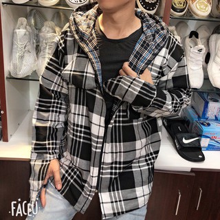 Áo chống nắng KẺ  2 LỚP - Chất liệu kaki mềm, thoáng khí - Họa tiết ngẫu nhiên