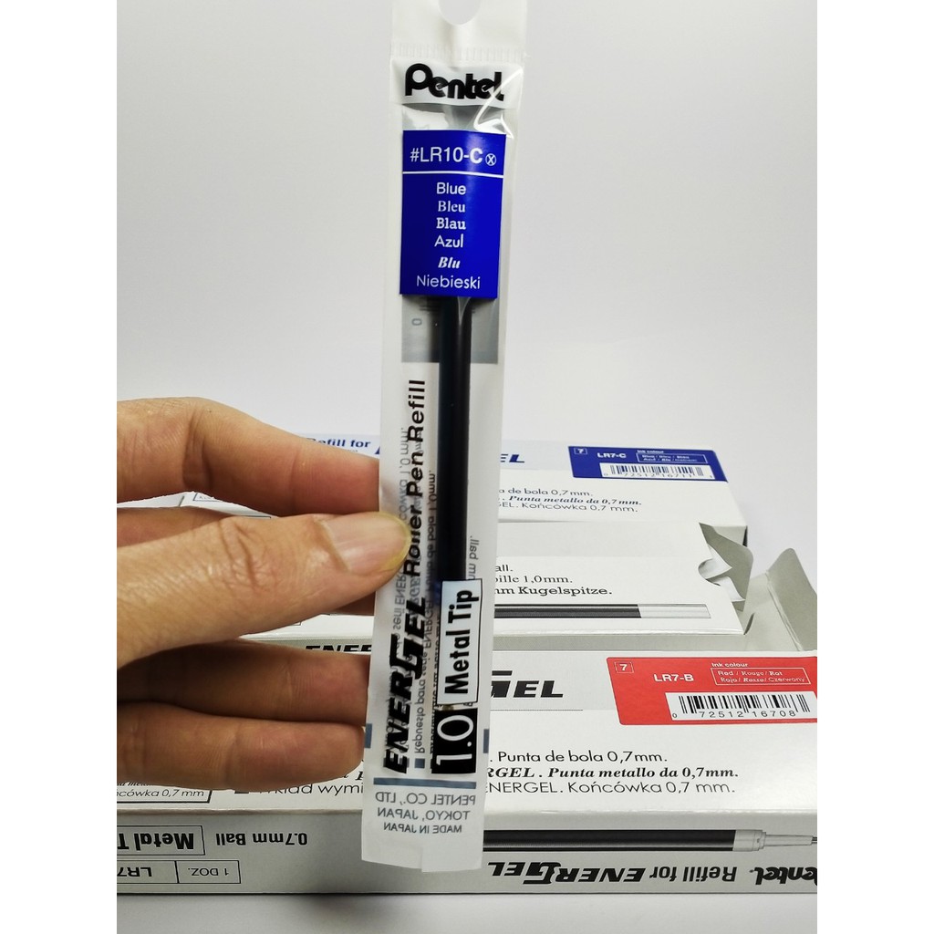 RUỘT BÚT KÝ Pentel Liquid Gel Ink Xanh. CHÍNH HÃNG