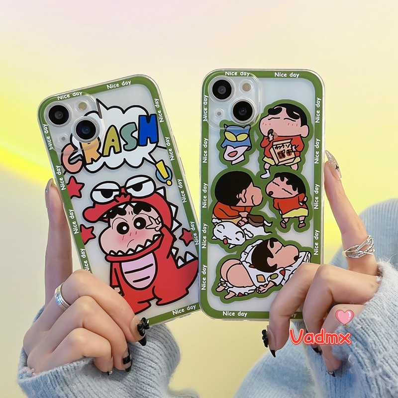 Ốp Điện Thoại TPU Hình Cậu Bé Bút Chì Cho OPPO Reno 8Z 7Z 6Z 4Z 4F 5F 8 7 5 4 Lite 7 6 5 4 3 Pro SE 2Z 2F 2 Z R17 R15 Pro R11 R11S Vỏ Bọc Màu Trắng In Họa Tiết Shin-chan Dễ Thương Cho Bé