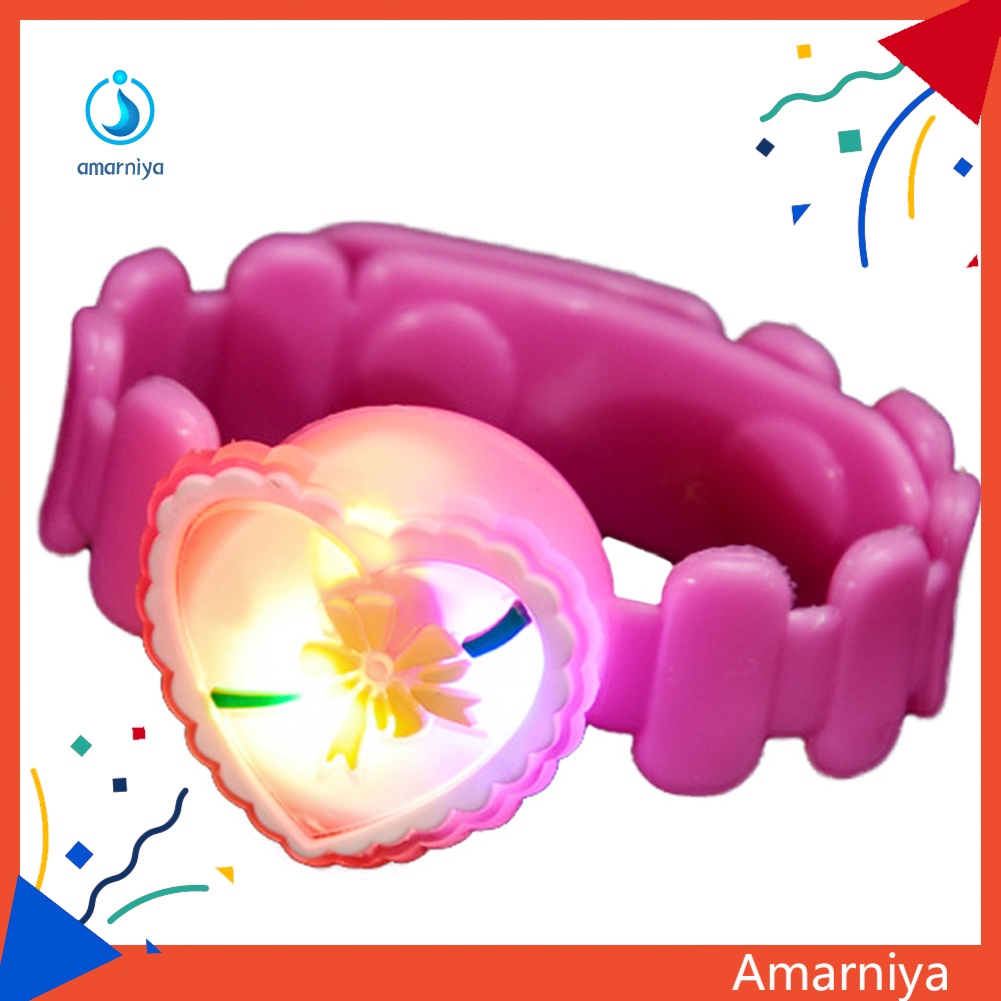 Vòng Đeo Tay Phát Sáng Họa Tiết Hoạt Hình Vui Nhộn Cho Bé