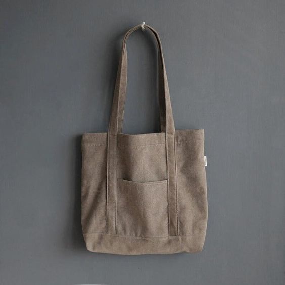 Túi tote, Túi vải canvas đeo vai mang đi học đi làm phong cách Nhật Bản