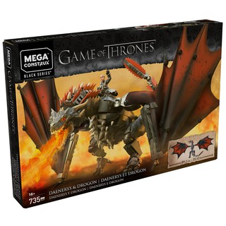 Mega Construx Game of Thrones Daenerys & Drogon - Bộ xếp hình Mega Construx Daenerys và rồng lửa