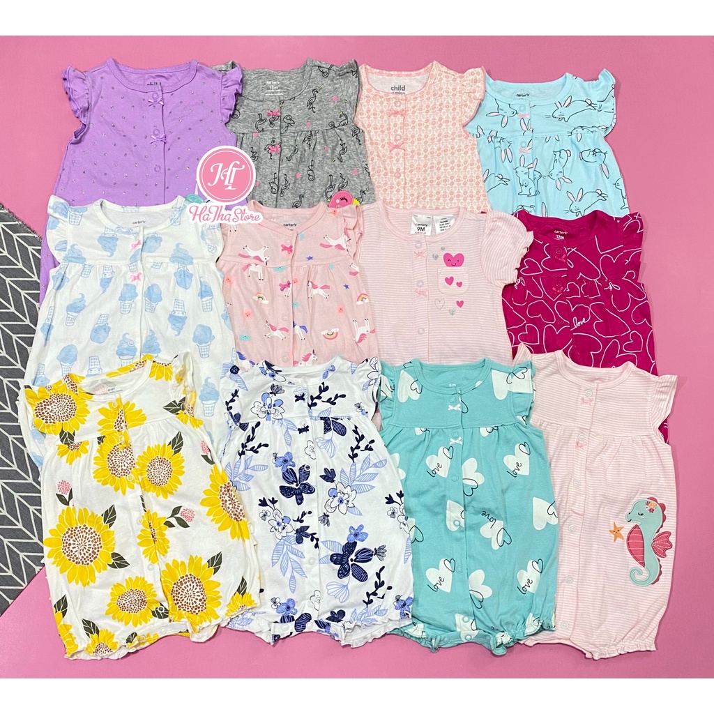 Romper/ Body đùi C'4RT£R bé gái (3-13kg)