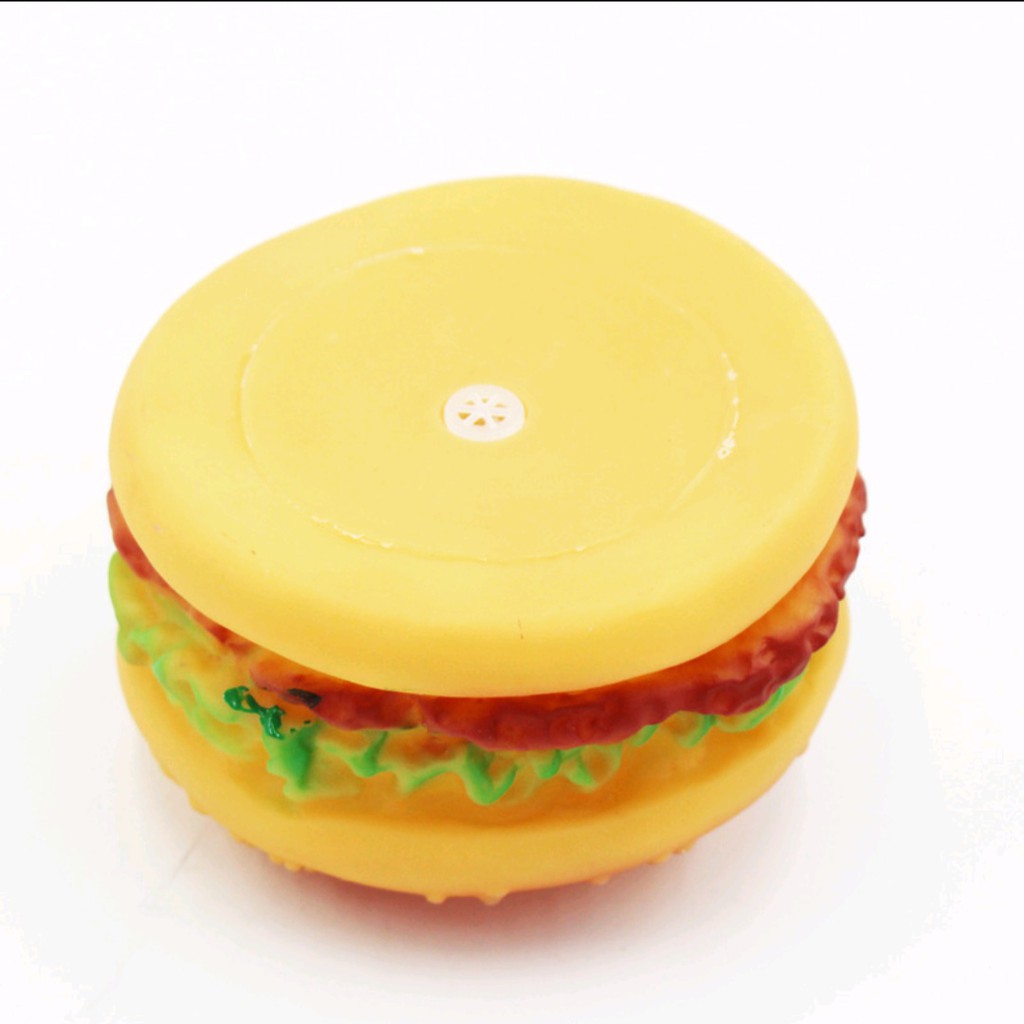 Mô Hình Bánh Hamberger Đồ Chơi Silicon Nhựa Dẻo Bóp Kêu Thú Vị - Đồ Chơi Trẻ Em