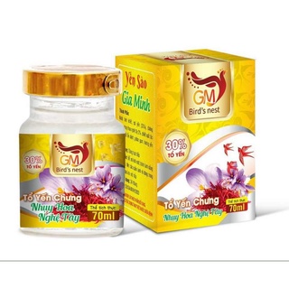 (HCM)Hộp 6 hủ Nước yến chưng nhụy hoa nghệ tây 30% yến tươi