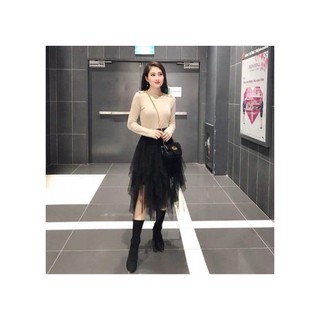 Chân váy nhiều tầng tua nhọn cá tínH