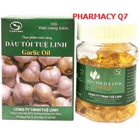 Dầu Tỏi Tuệ Linh Hộp 100 Viên - Garlic Oil Tuệ Linh / VIEN TOI TUE LINH
