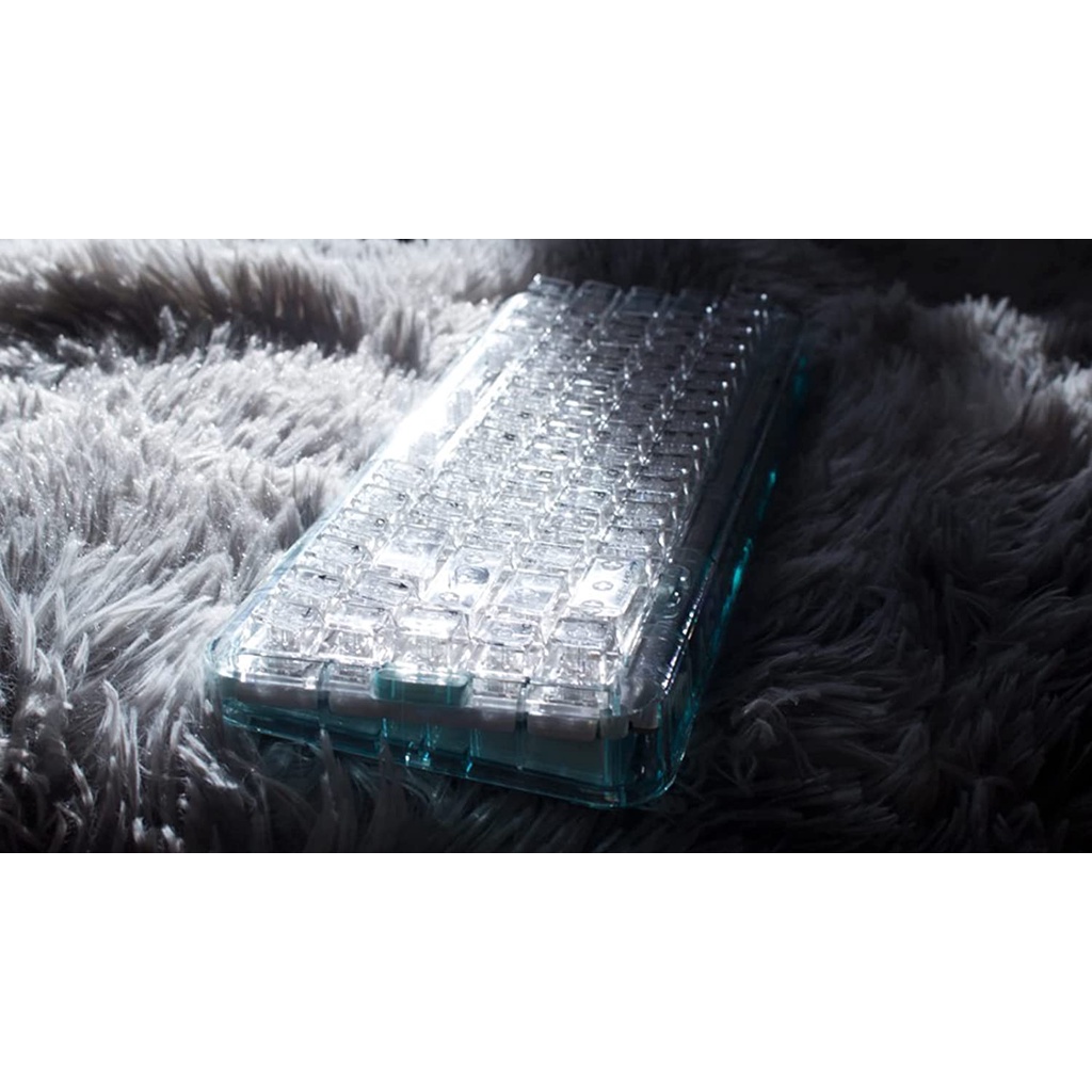 Keycaps 137 Phím Clear Crystal Keycaps Dye-Thăng hoa Keycaps tùy chỉnh Cherry Profile Alice cho Cherry Gateron MX Công tắc bàn phím cơ