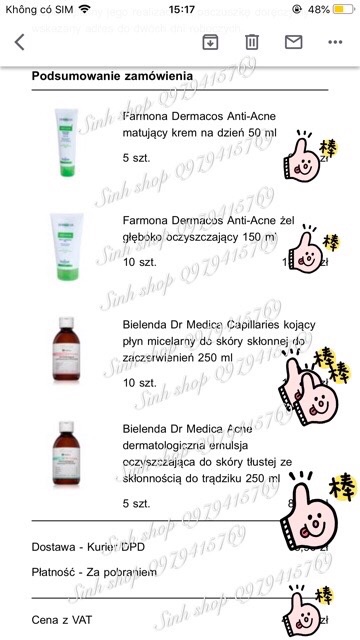 [Có Bill Ảnh Sau] Kem Chống Mụn Trứng Cá Bielenda Dr. Medica Acne 50ml balan