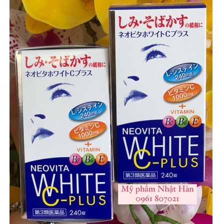Viên uống trắng da Vita White Plus 240 viên Nhật Bản SALE DATE 4.2024