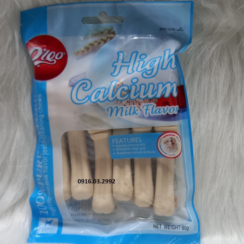 Xương canxi cho chó Orgo - Xương gặm sạch răng thơm miệng