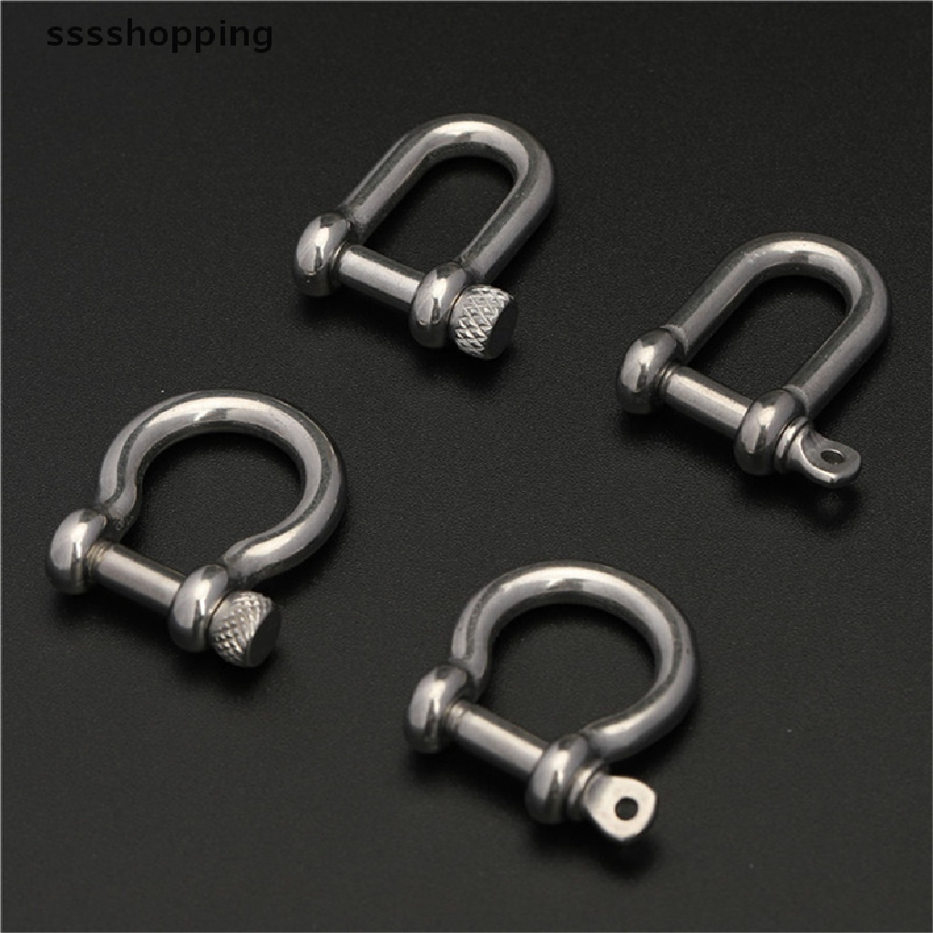 1 Móc Khóa Chữ D Bằng Thép Không Gỉ