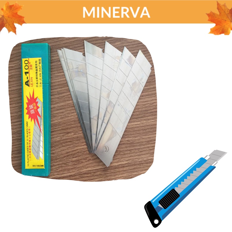 [THỦ CÔNG] 10 Lưỡi dao rọc giấy loại lớn 18mm