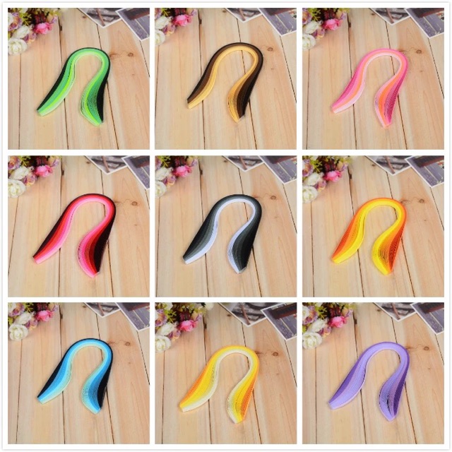 Giấy Quilling mix theo tone dài 39cm