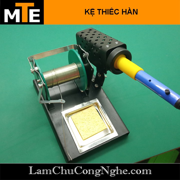 Giá đỡ mỏ hàn kèm kệ thiếc hàn loại tốt chống mũi hàn tiếp xúc với bên ngoài