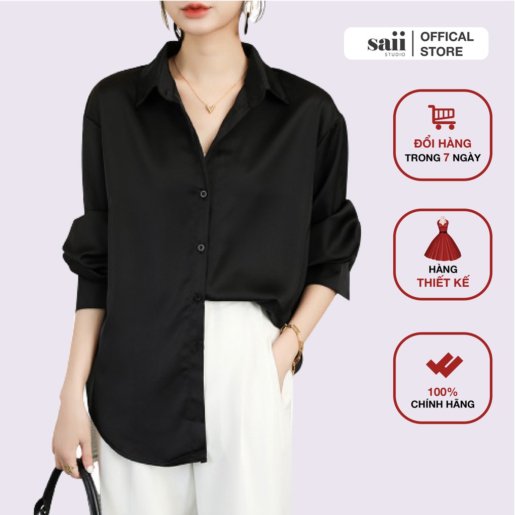 Áo Sơ Mi Nữ 🍀 FREESHIP 🍀 Áo Sơ Mi Basic Hàng Thiết Kế AO211