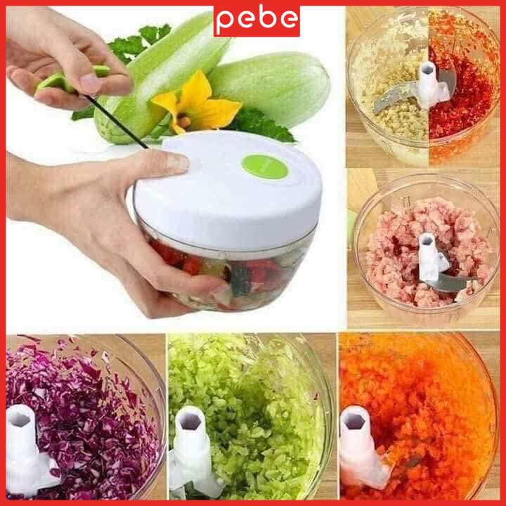 Dụng cụ xay tỏi ớt bằng tay Mini Food Chopper đa năng, tiện dụng