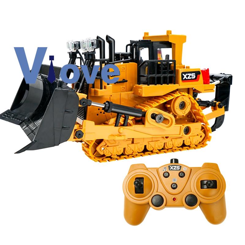 Xe ủi đất điều khiển từ xa bằng hợp kim tỉ lệ 1:24