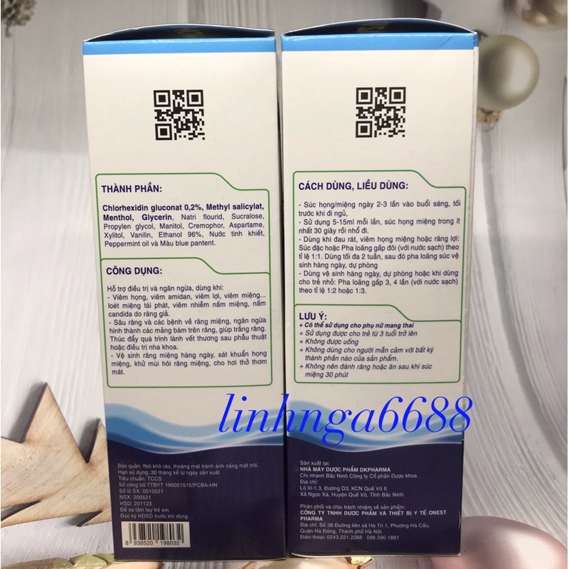 Nước súc họng - miệng HOMAZ One 250ml