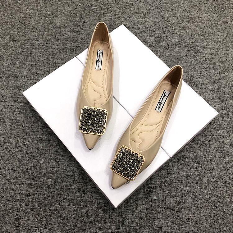 Giày Búp Bê Mũi Nhọn Đế Bằng Mềm Mại Size 32-44 Thời Trang 2022 Cho Nữ