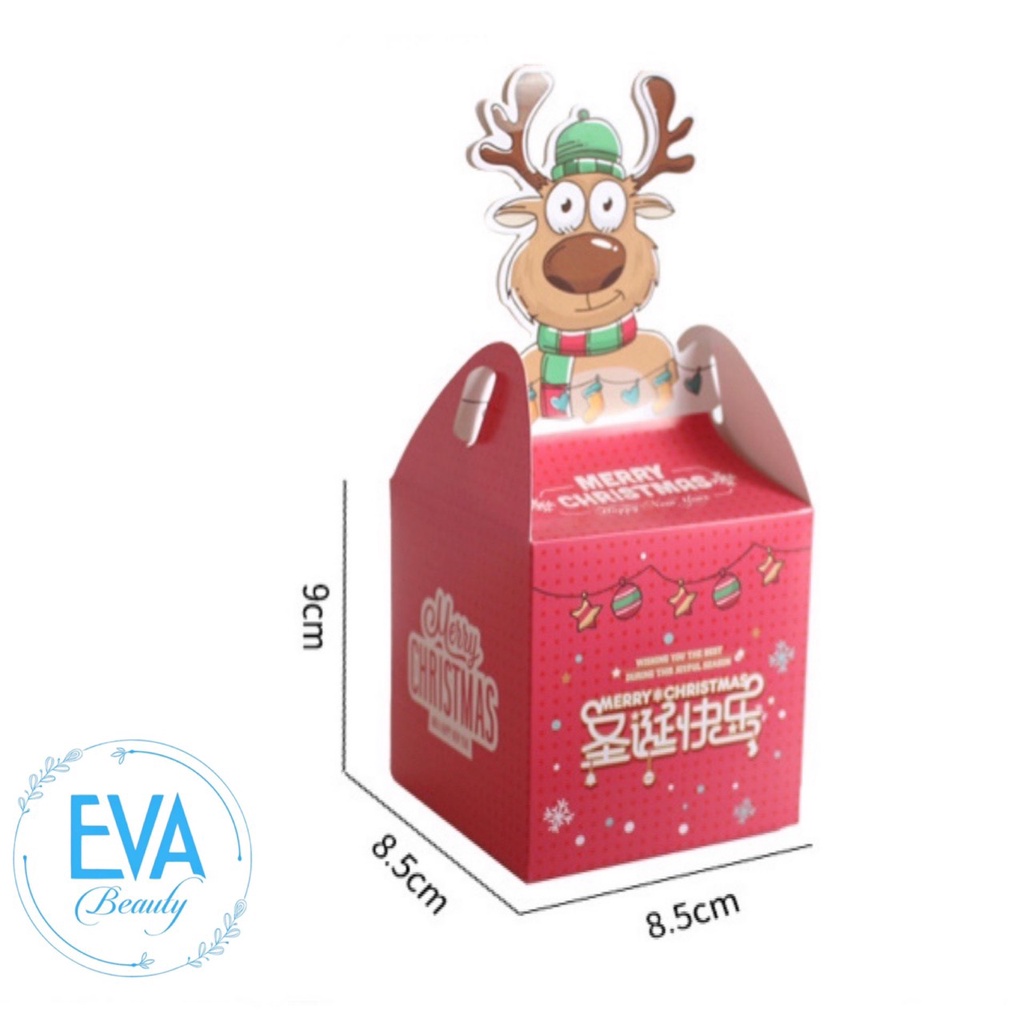 Combo 15 Hộp Đựng Quà Giáng Sinh Hoạ Tiết Noel Ấm Áp Gồm 3 Mẫu Khác Nhau M3537