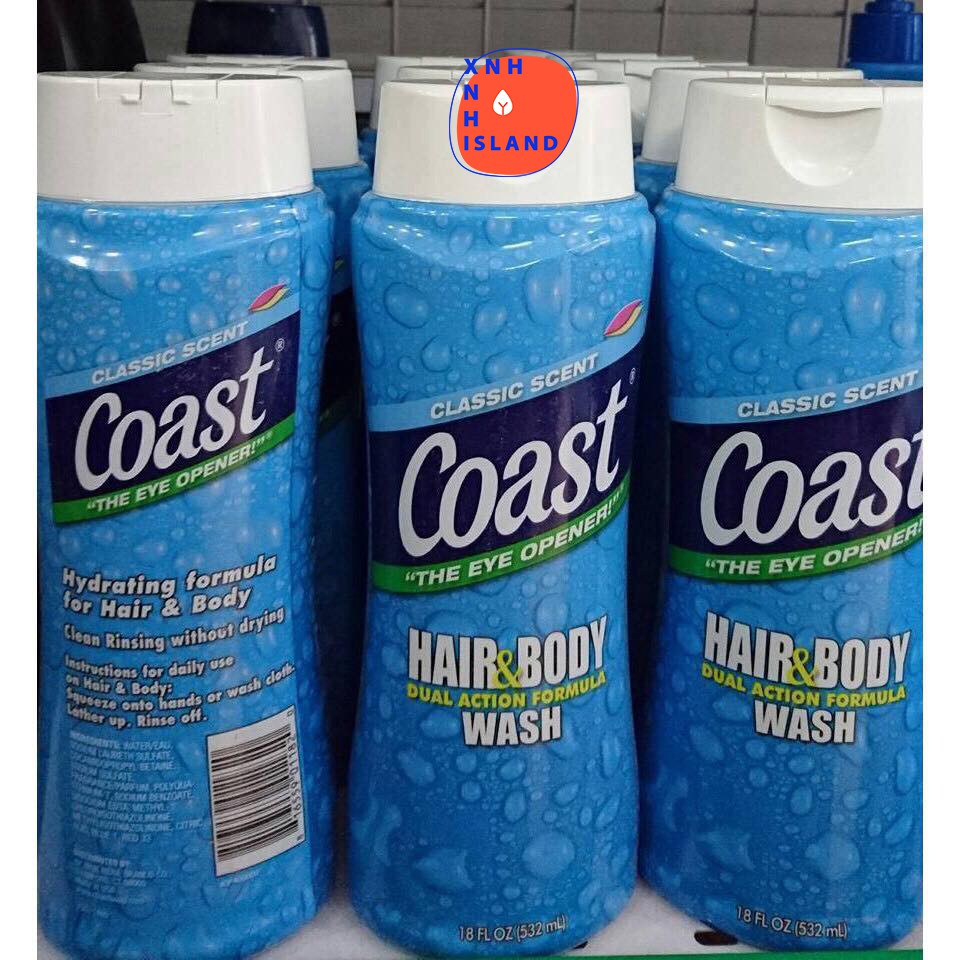 Sữa Tắm Gội Toàn Thân COAST 2in1 Mỹ - 532ml | BigBuy360 - bigbuy360.vn