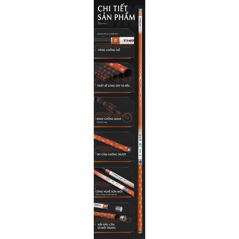 Cần Câu Đài Handing La Văn Cương 5m4  - Hàng chính hãng