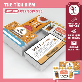 1000 Thẻ Tích Điểm Cho Shop Quần Áo, Quán Ăn, Quán Trà Sữa Thiết Kế Theo Yêu Cầu